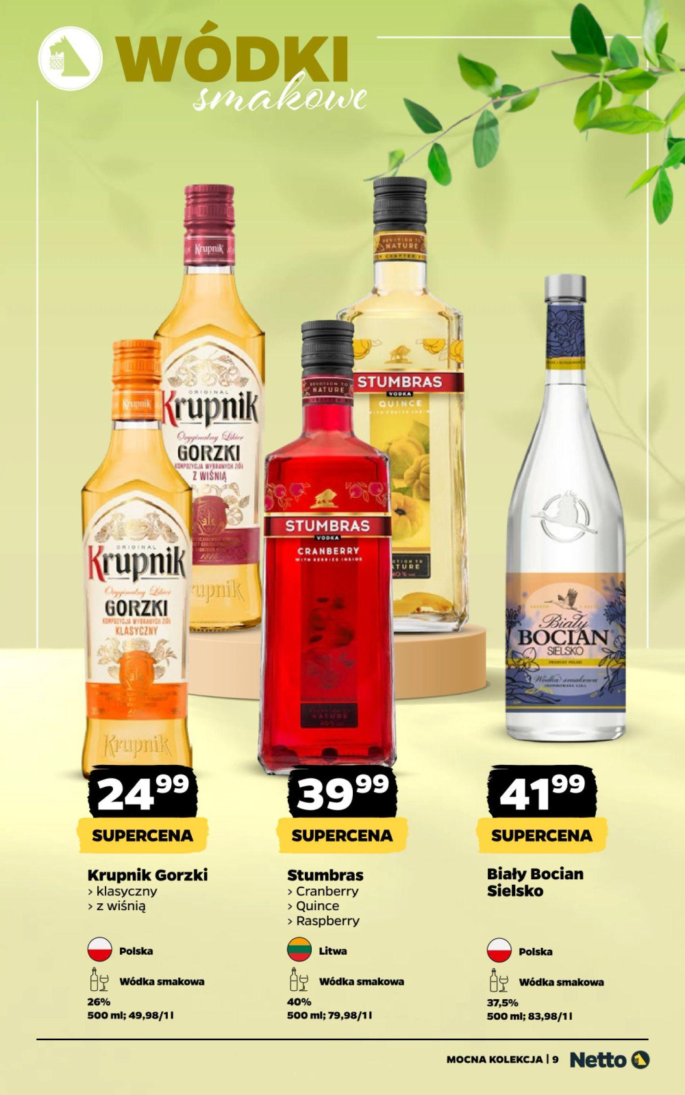 Leták Netto gazetka - Mocne Alkohole, Polsko - strana 9