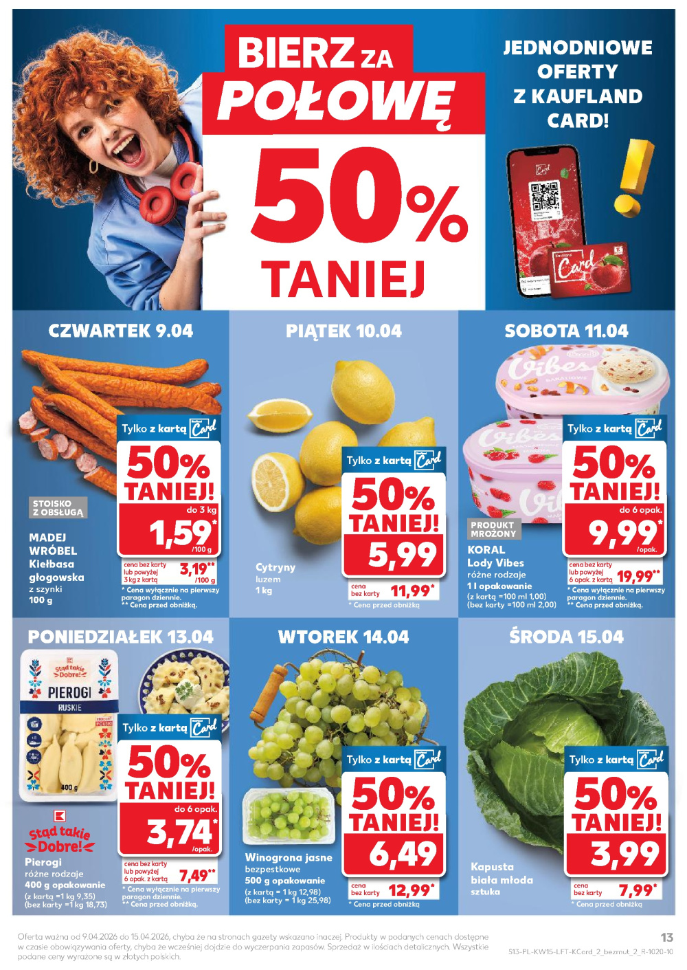 Leták Kaufland gazetka Dąbrowa Górnicza Gołonóg, Polsko - strana 13