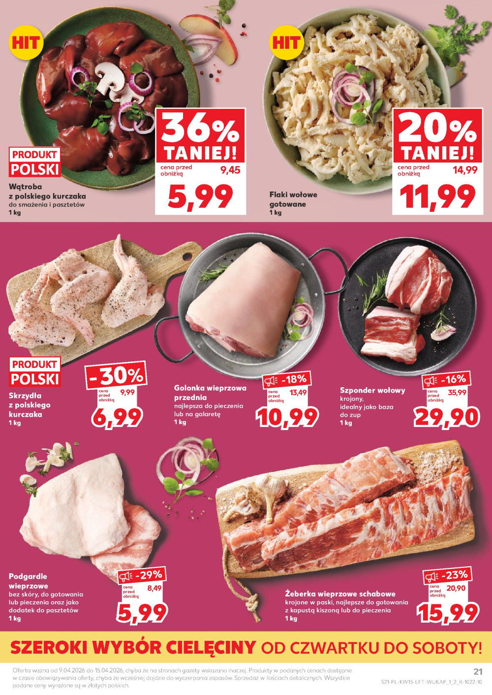 Leták Kaufland gazetka Racibórz, Polsko - strana 21