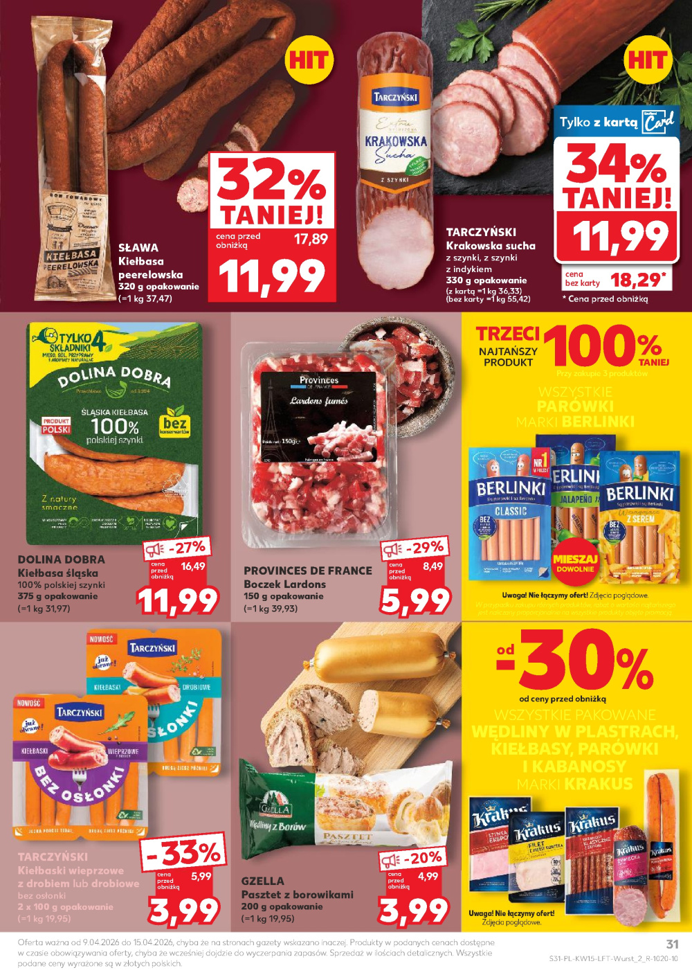 Leták Kaufland gazetka Wałbrzych, Polsko - strana 31