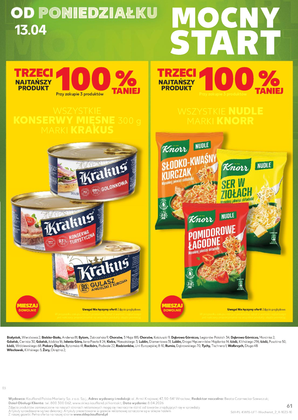 Leták Kaufland gazetka Wałbrzych, Polsko - strana 61
