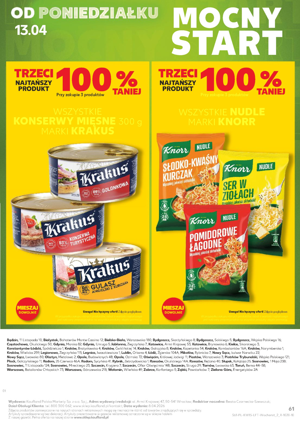 Leták Kaufland gazetka Wołomin, Polsko - strana 61