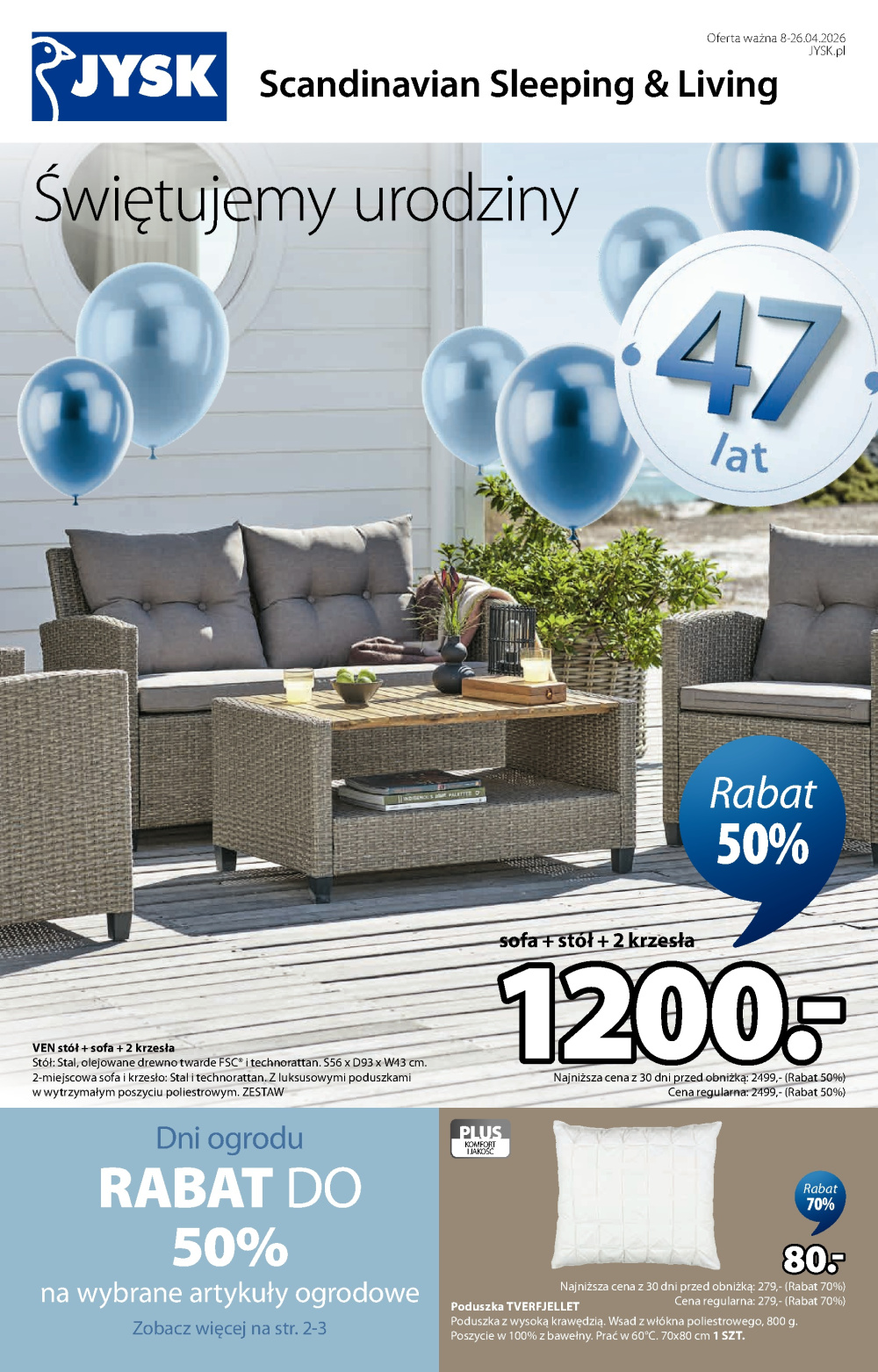 Leták Jysk gazetka, Polsko - strana 1