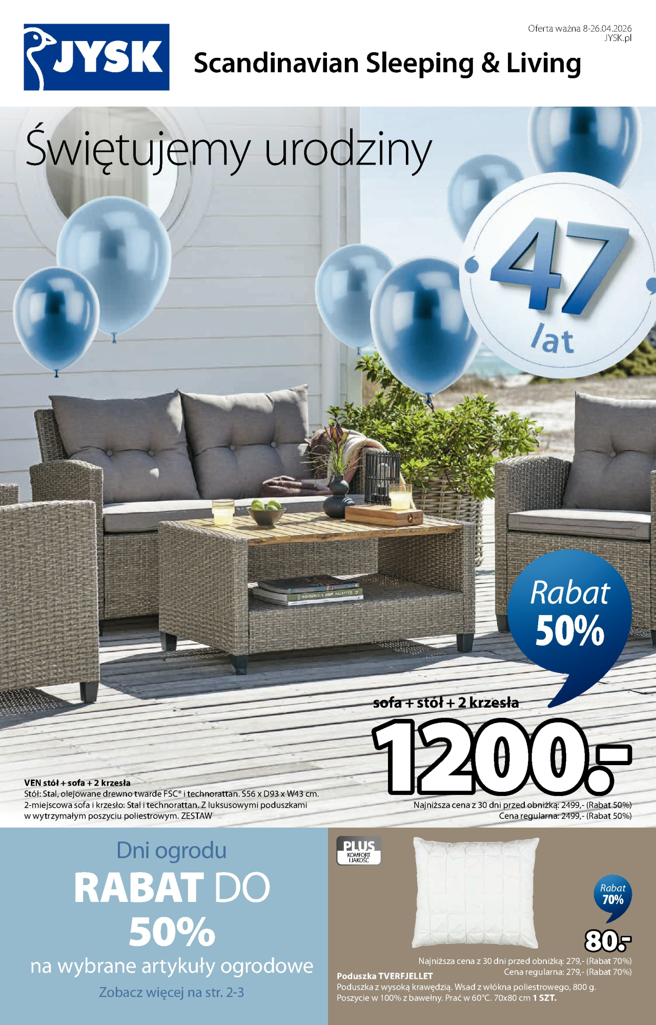 Jysk gazetka od 8. 04. 2026