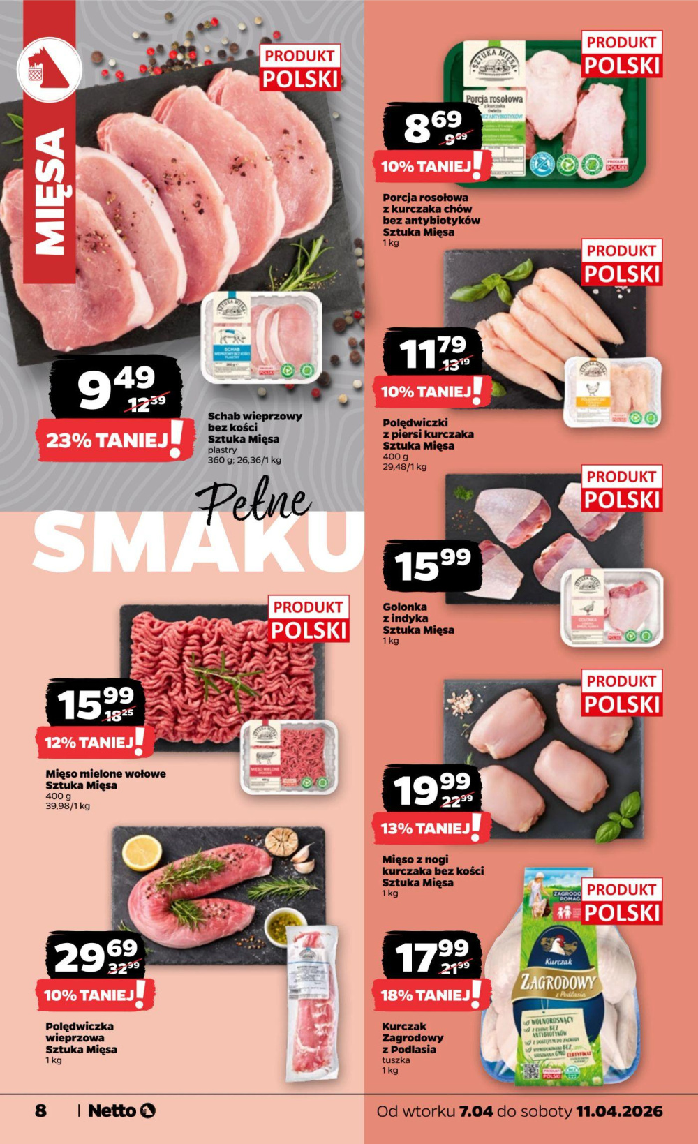 Leták Netto gazetka, Polsko - strana 8
