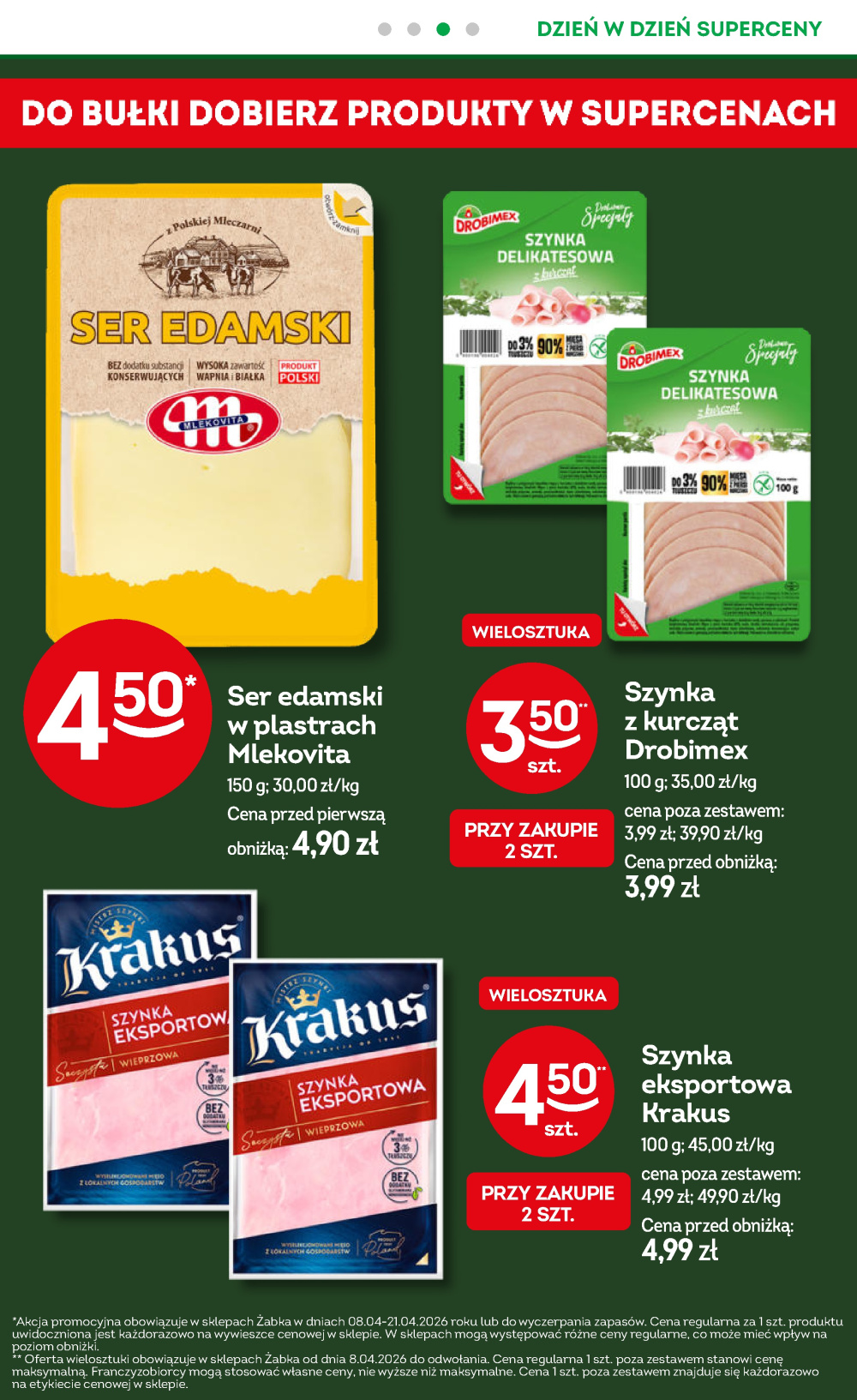 Leták Żabka gazetka, Polsko - strana 4