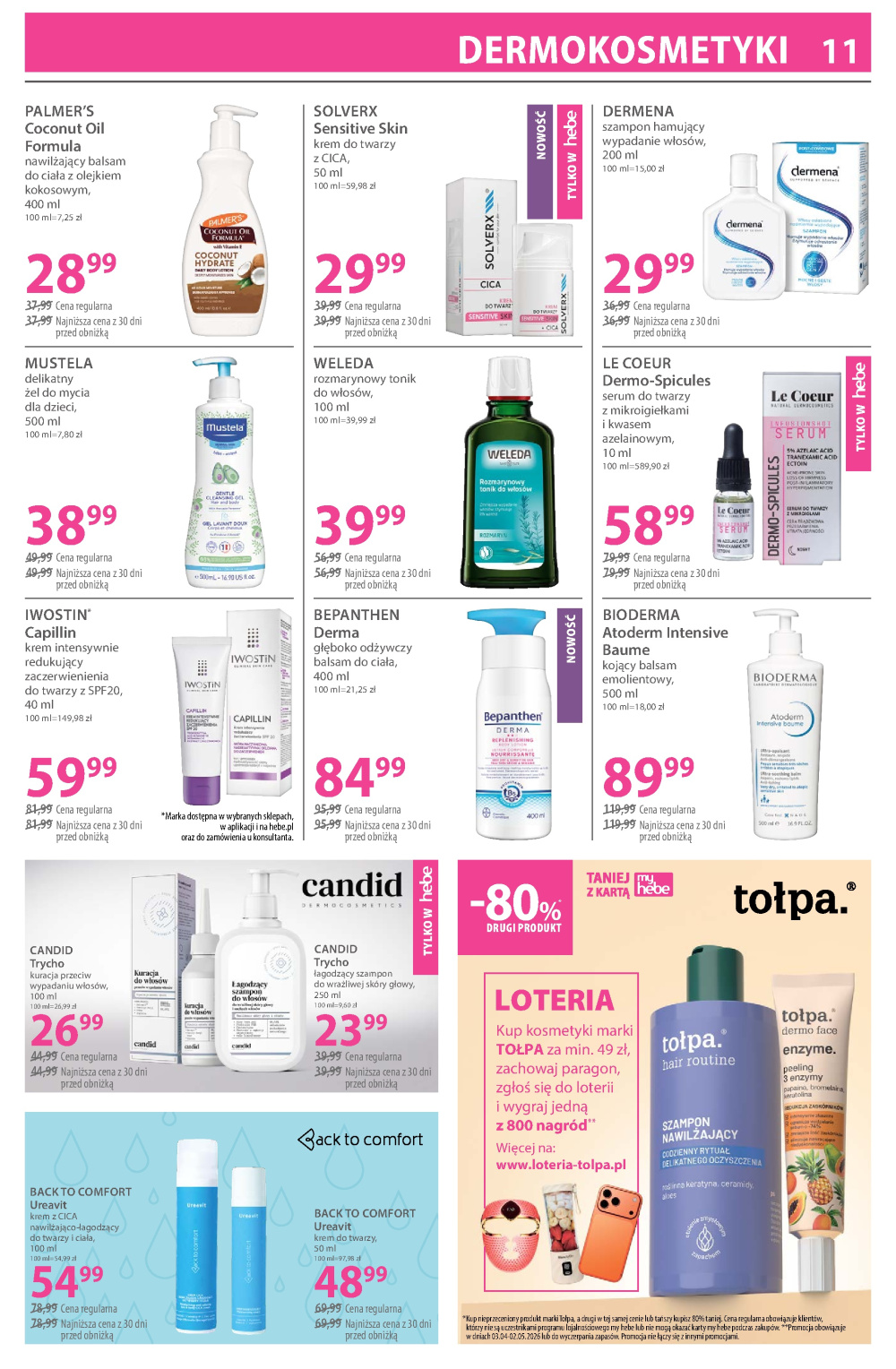 Leták Hebe - drogerie gazetka, Polsko - strana 11