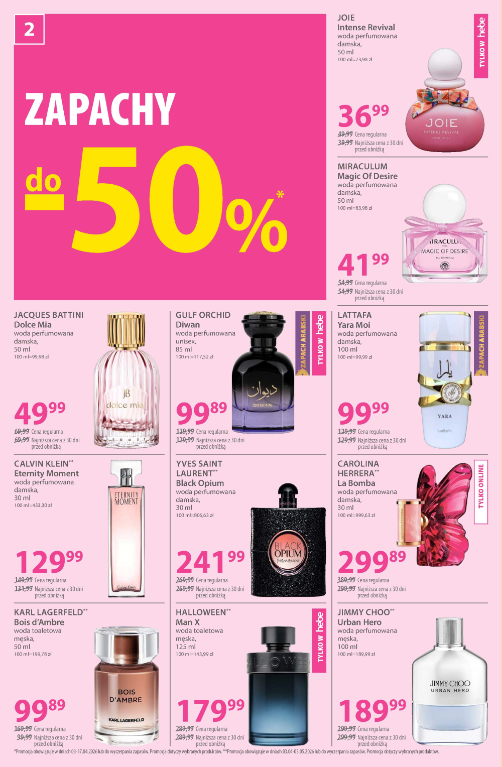 Leták Hebe - drogerie gazetka, Polsko - strana 2