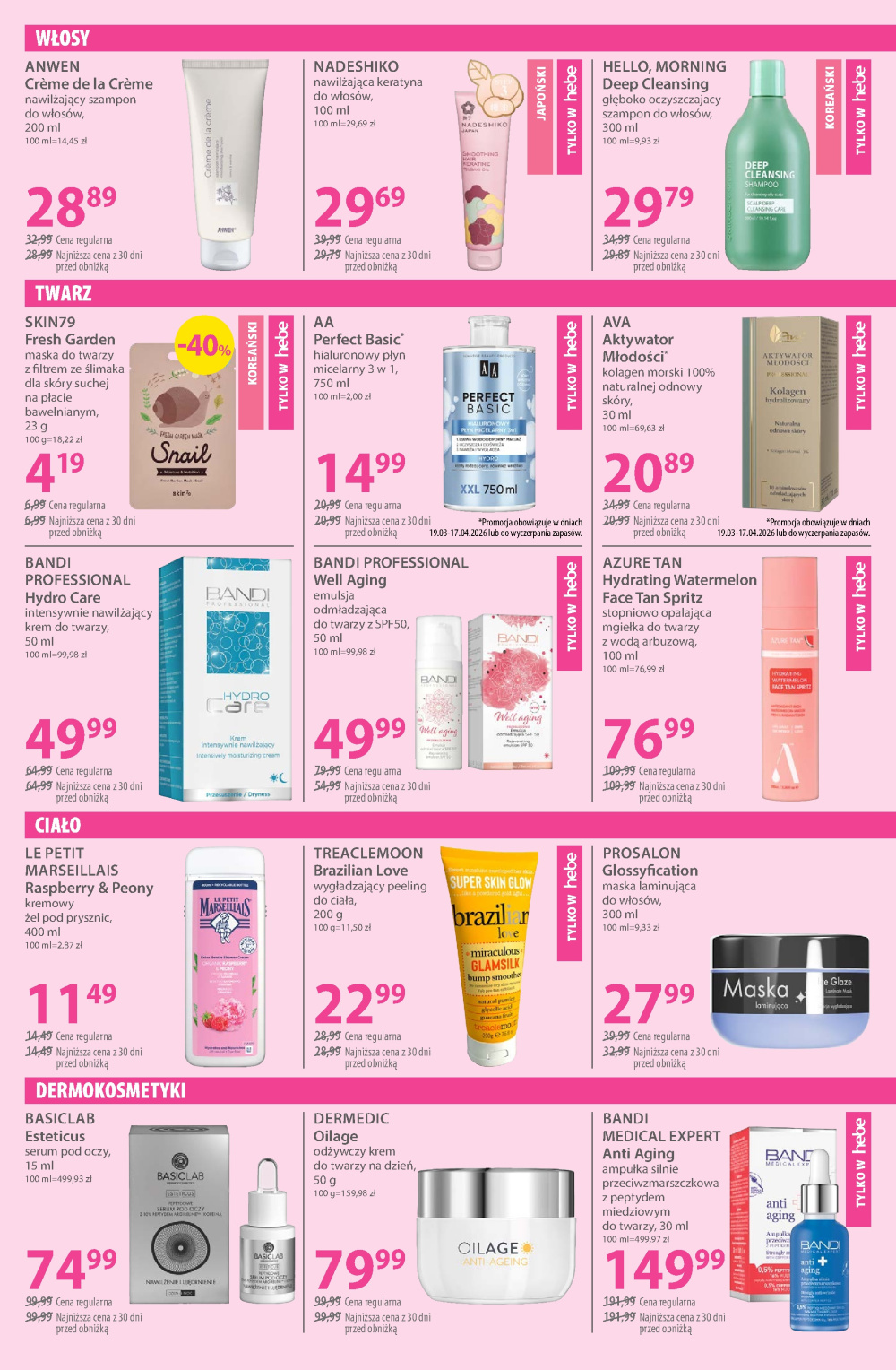 Leták Hebe - drogerie gazetka, Polsko - strana 5