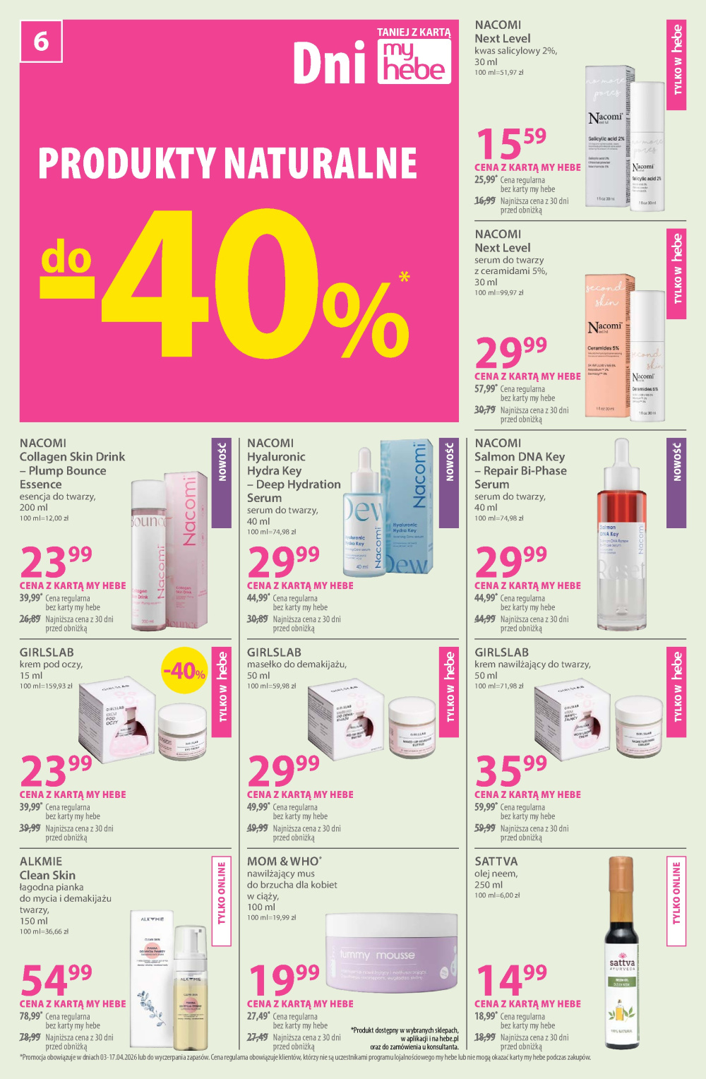 Leták Hebe - drogerie gazetka, Polsko - strana 6