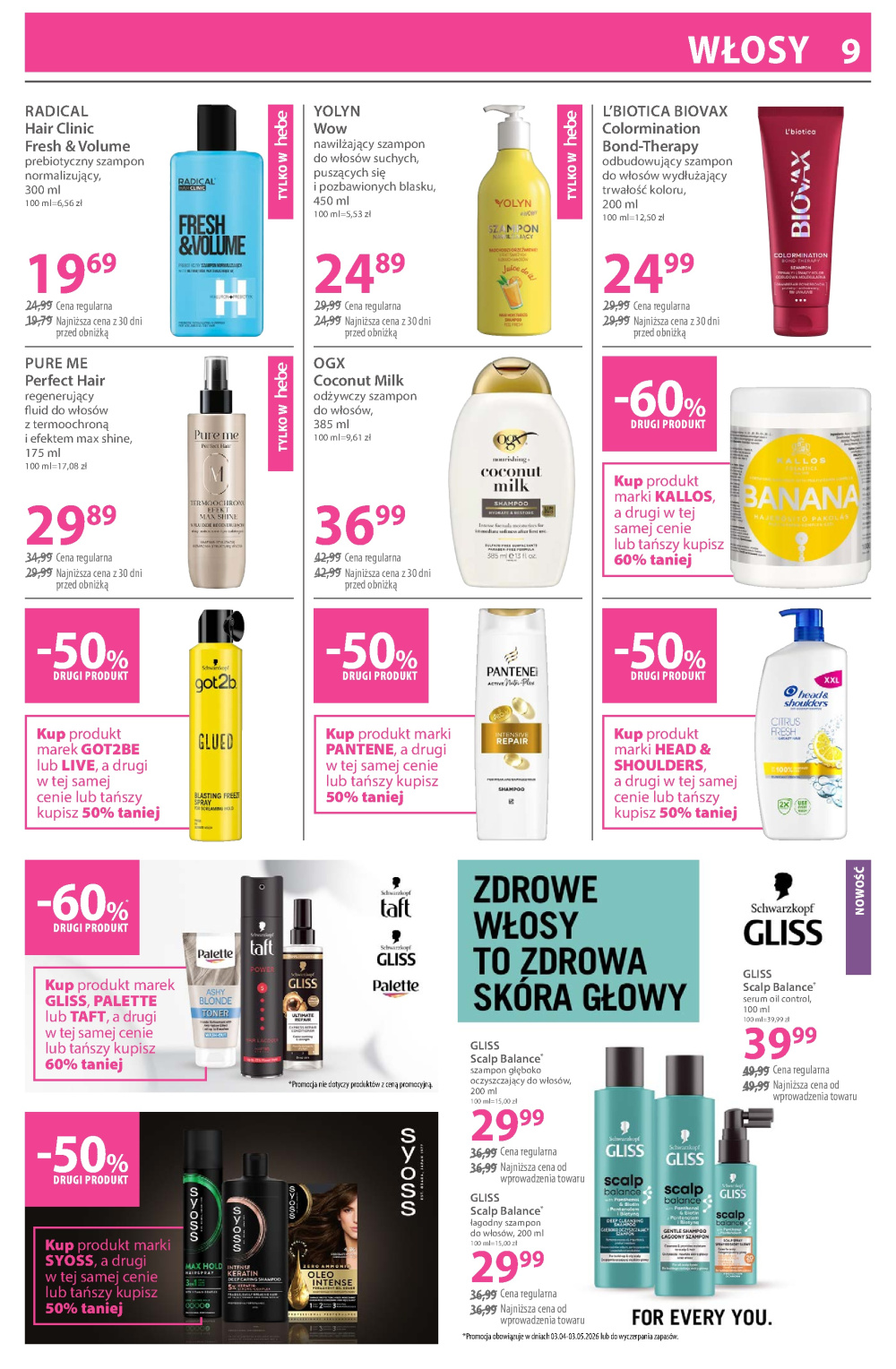 Leták Hebe - drogerie gazetka, Polsko - strana 9