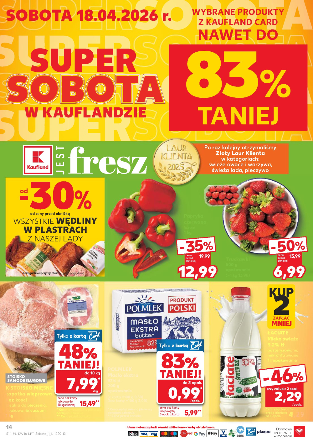 Leták Kaufland gazetka Kraków Prądnik Biały, Polsko - strana 14