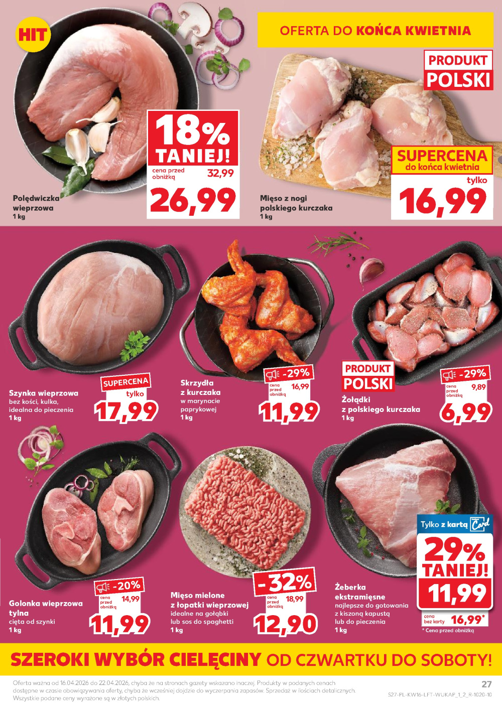 Leták Kaufland gazetka Kraków Prądnik Biały, Polsko - strana 27