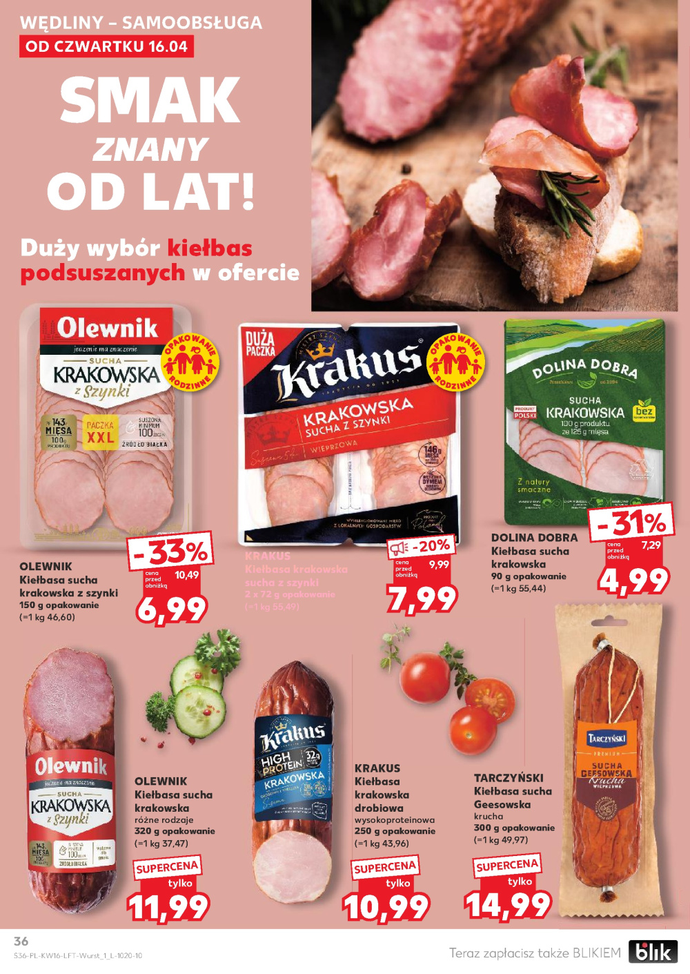 Leták Kaufland gazetka Kraków Prądnik Biały, Polsko - strana 36