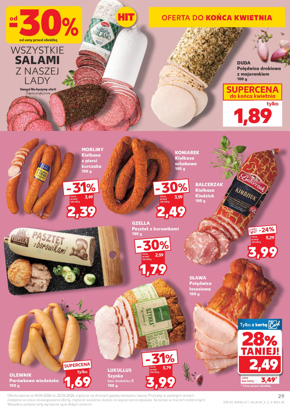 Leták Kaufland gazetka Ruda Śląska Wirek, Polsko - strana 29