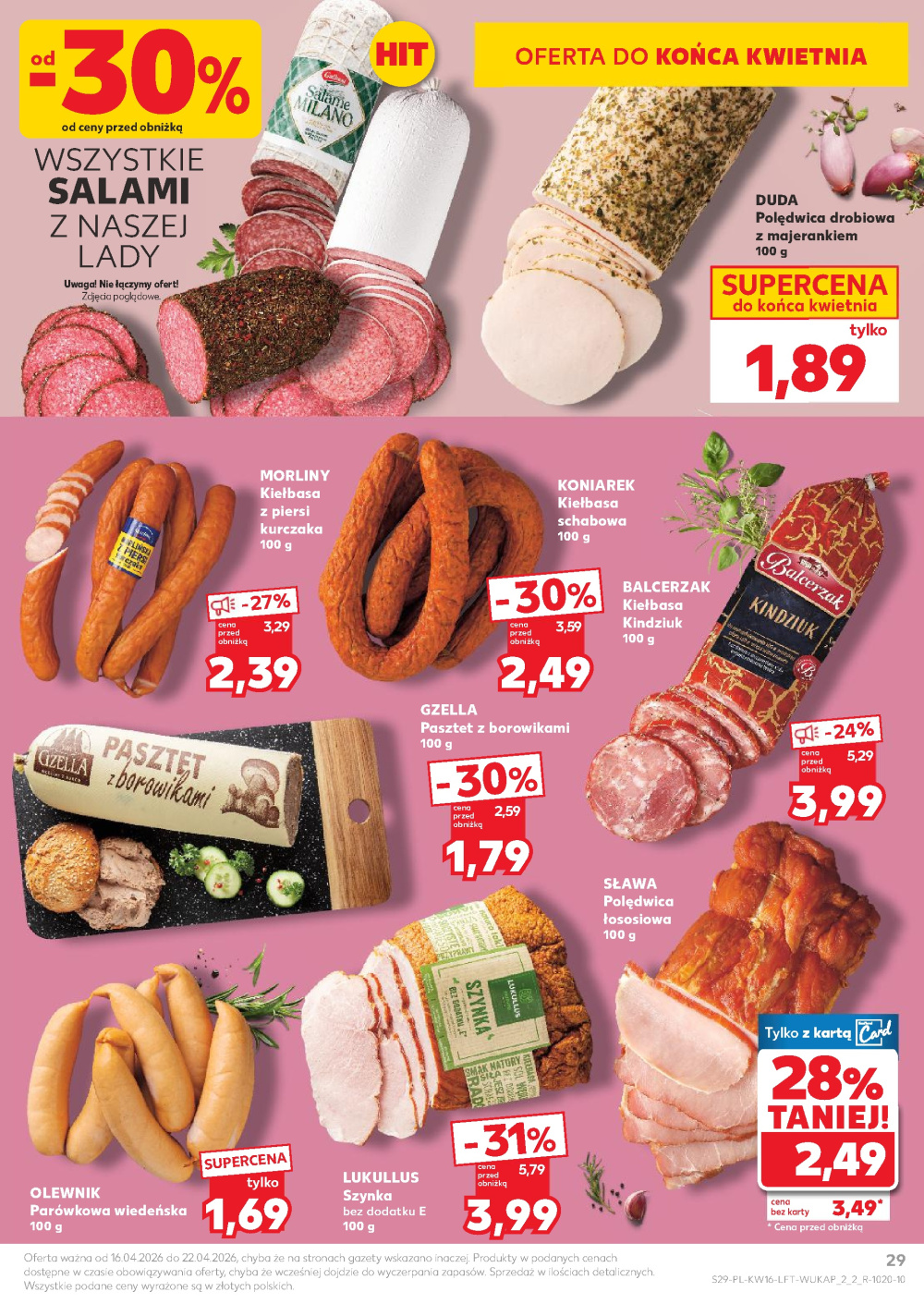 Leták Kaufland gazetka Rybnik, Polsko - strana 29