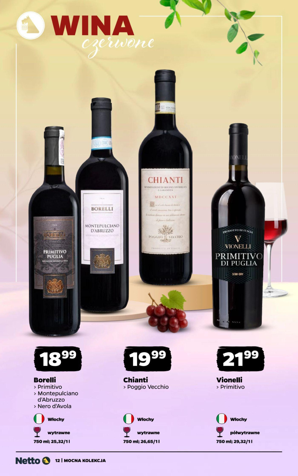 Leták Netto gazetka - Wina, Polsko - strana 12