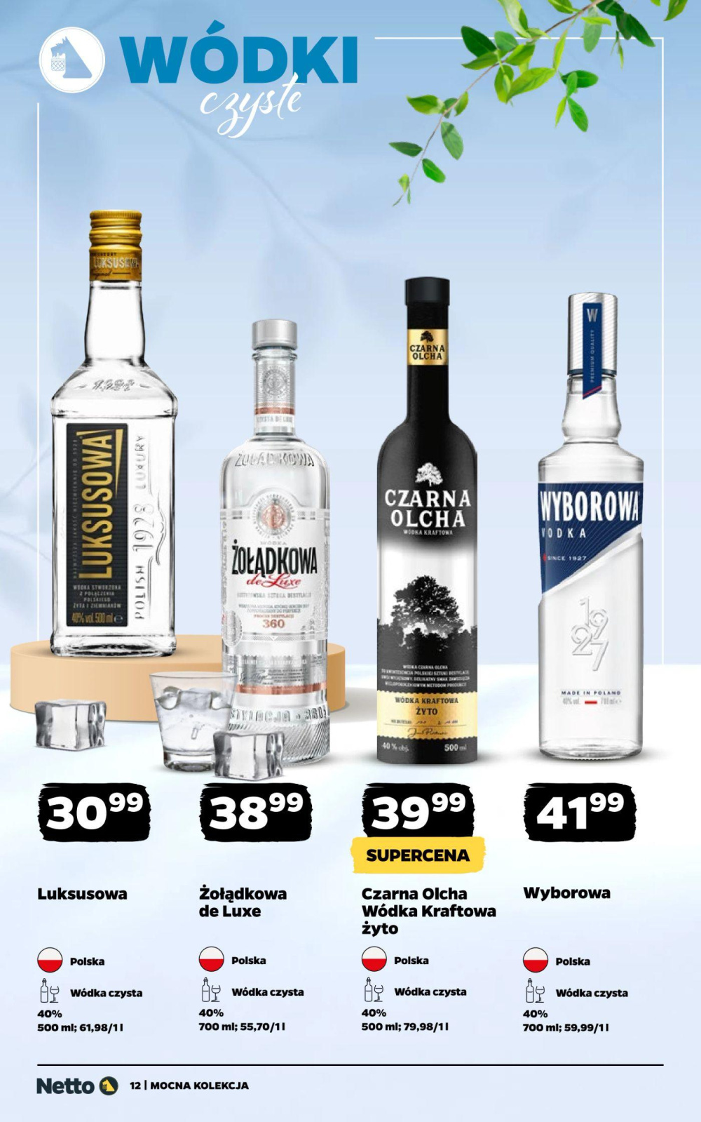 Leták Netto gazetka - Alkohole, Polsko - strana 12