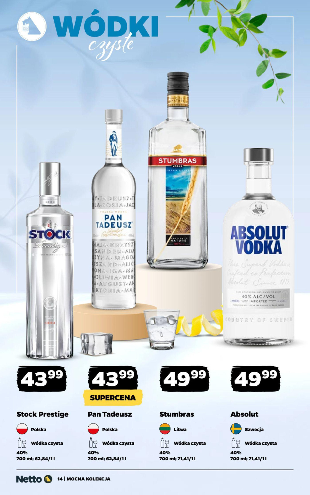 Leták Netto gazetka - Alkohole, Polsko - strana 14