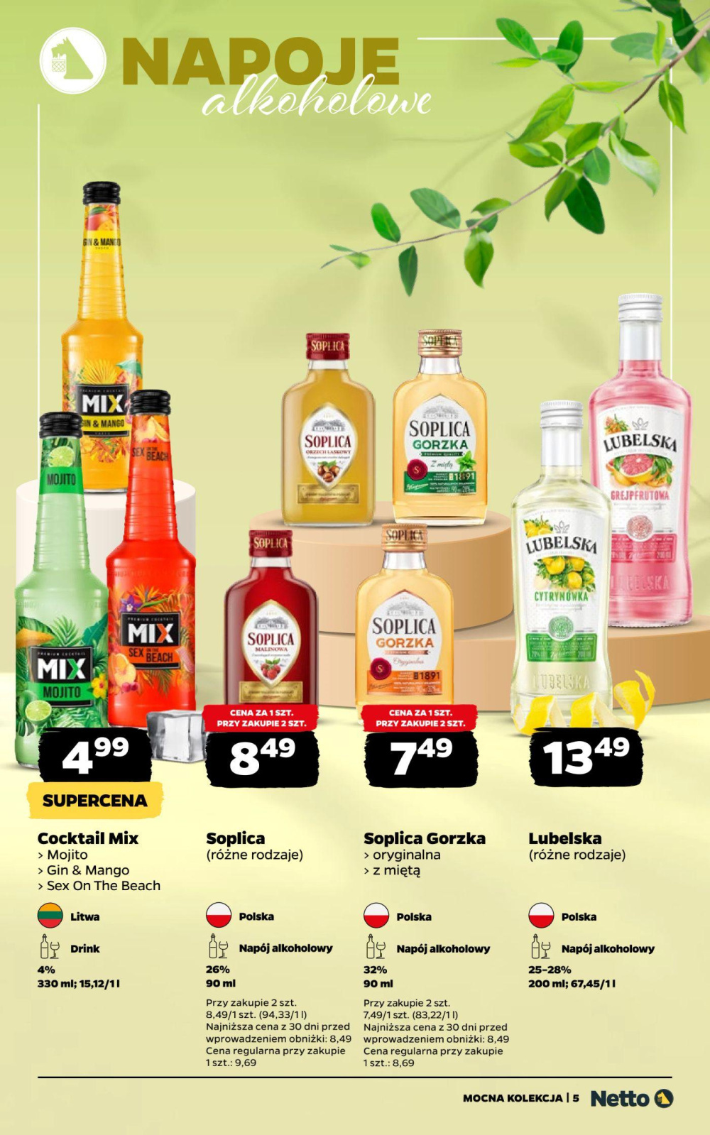 Leták Netto gazetka - Alkohole, Polsko - strana 5