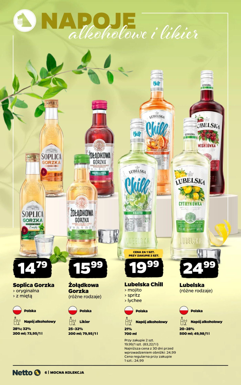 Leták Netto gazetka - Alkohole, Polsko - strana 6