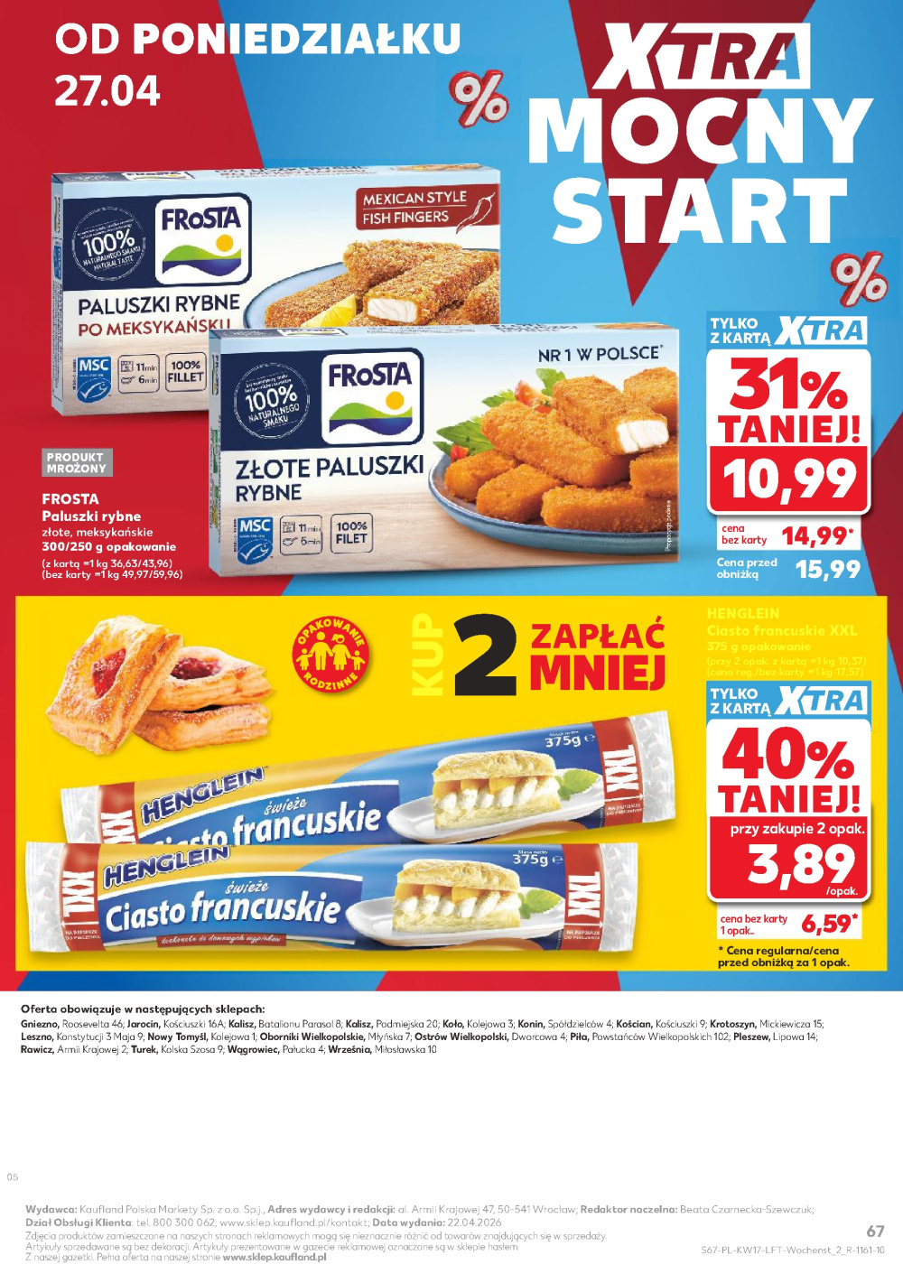 Leták Kaufland gazetka Kalisz, Polsko - strana 67