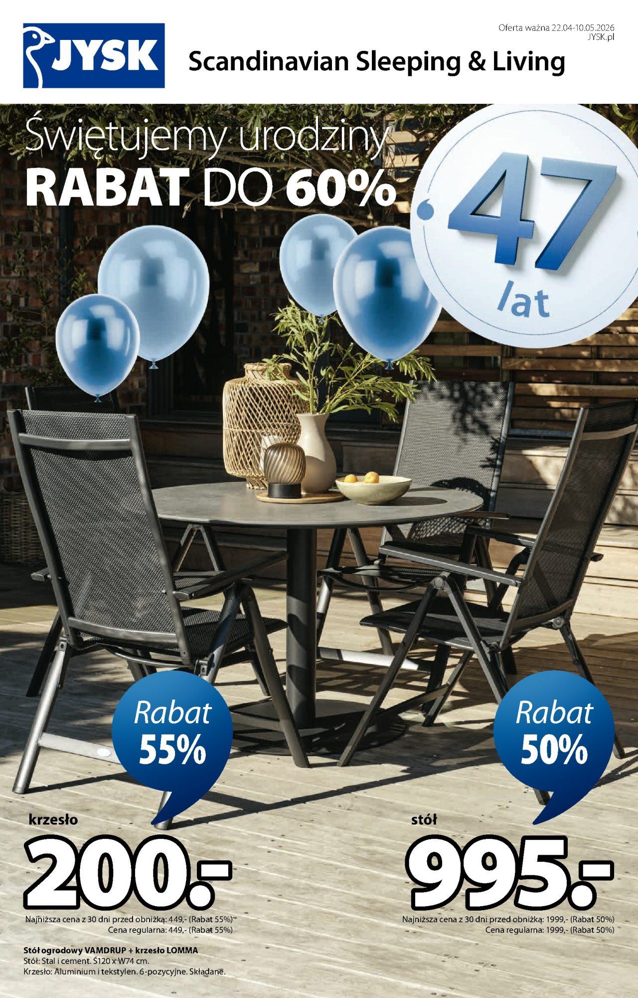 Jysk gazetka od 22. 04. 2026