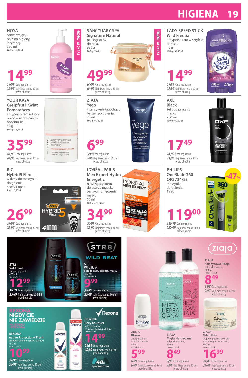 Leták Hebe - drogerie gazetka, Polsko - strana 19