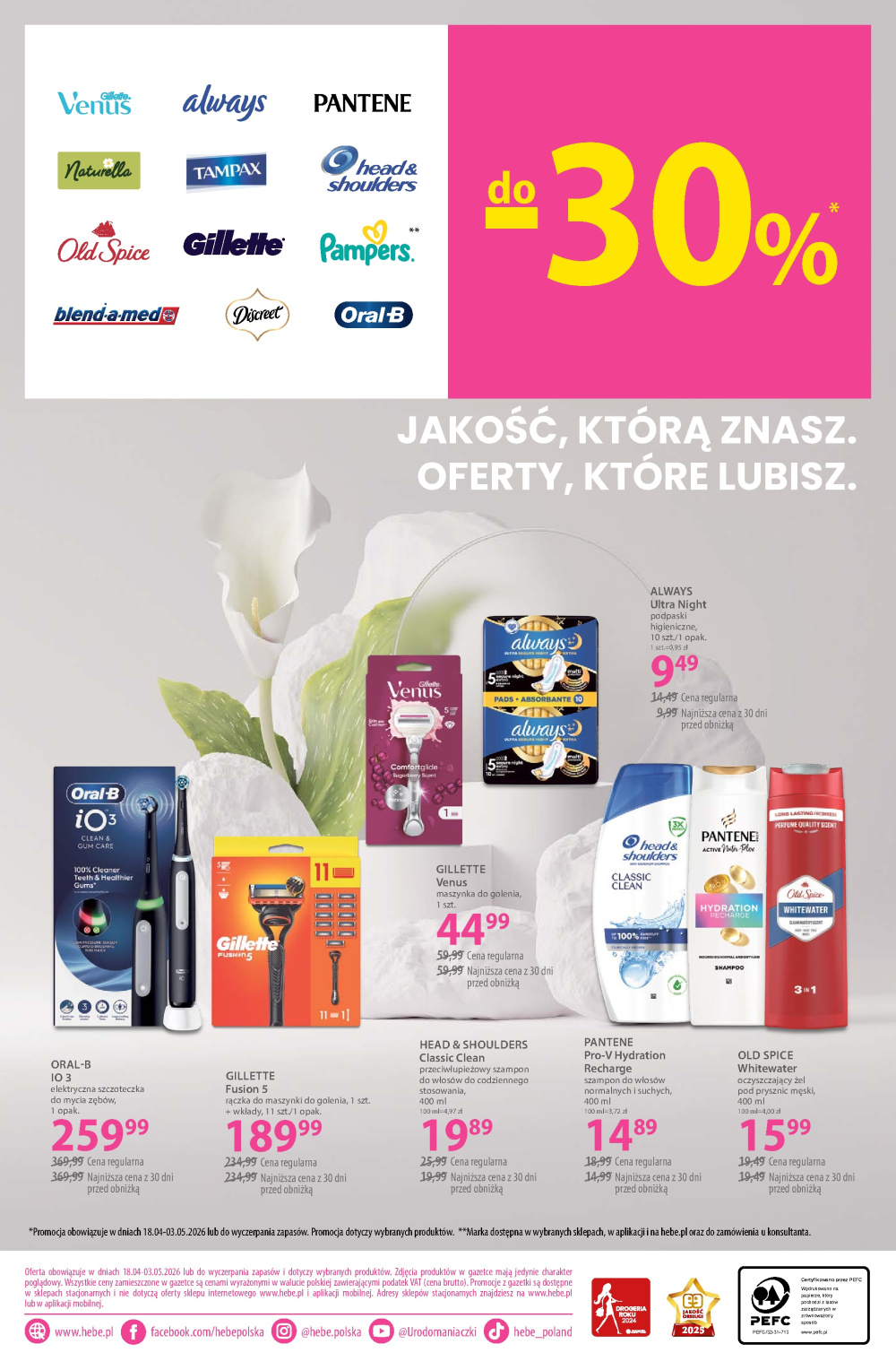 Leták Hebe - drogerie gazetka, Polsko - strana 22