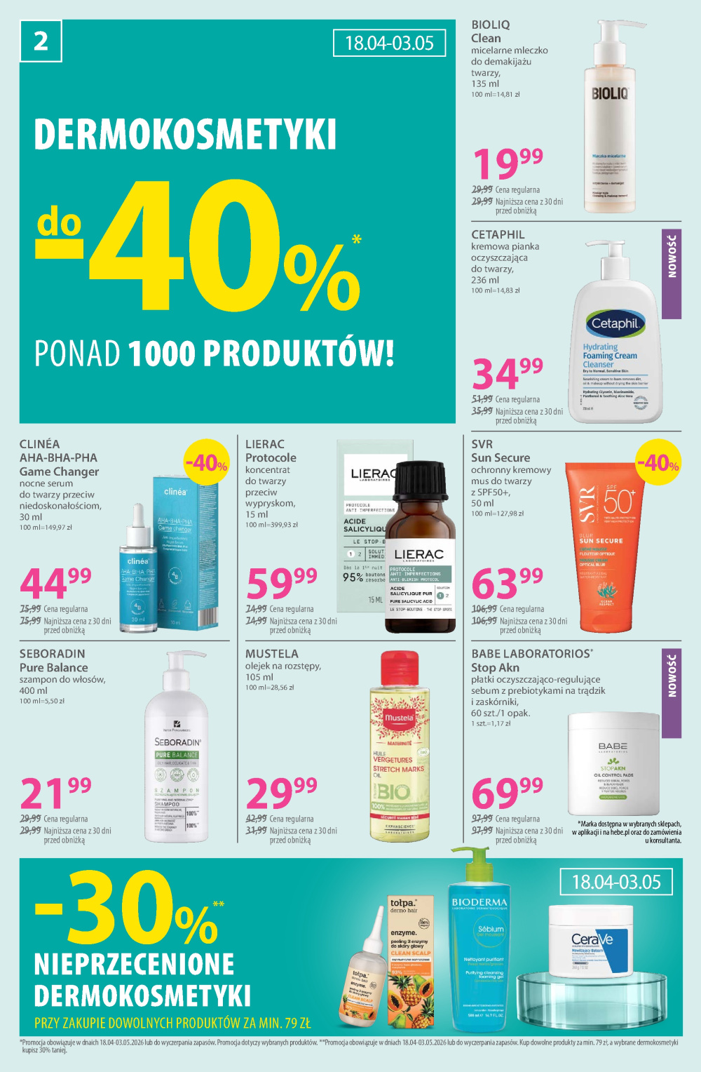 Leták Hebe - drogerie gazetka, Polsko - strana 2