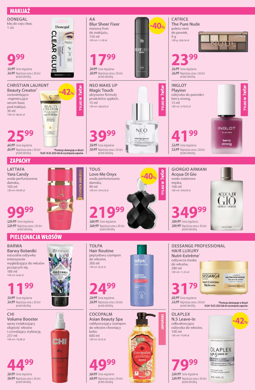 Leták Hebe - drogerie gazetka, Polsko - strana 5