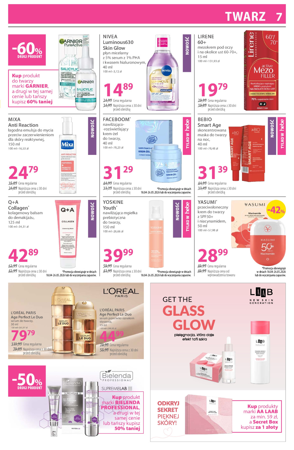 Leták Hebe - drogerie gazetka, Polsko - strana 7