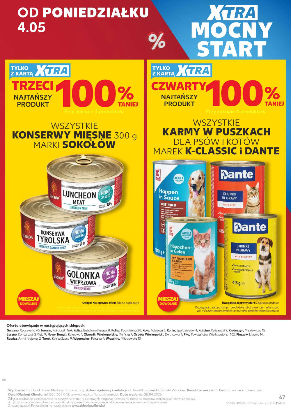 Leták Kaufland gazetka Kościan, Polsko - strana 67