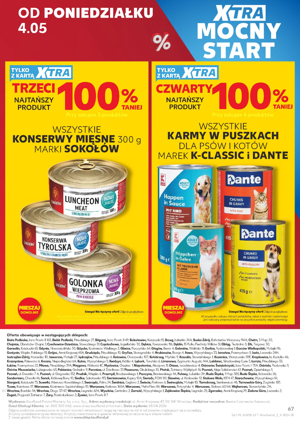 Leták Kaufland gazetka Tarnowskie Góry, Polsko - strana 67