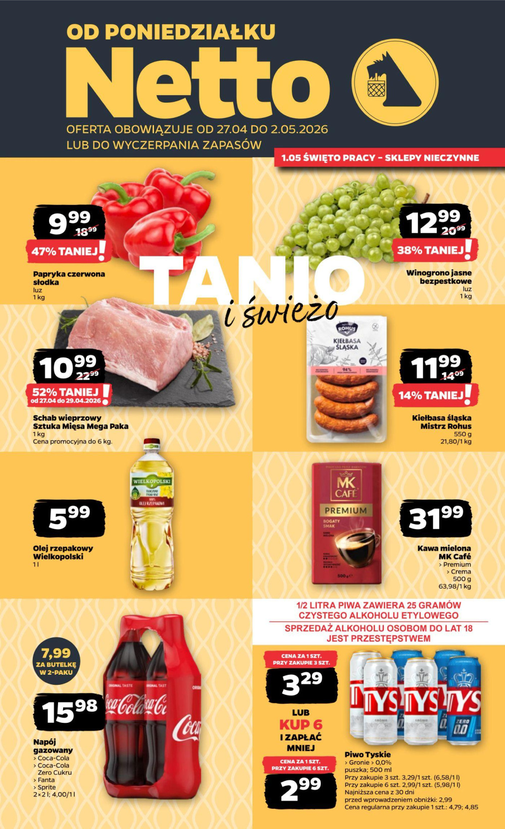 Leták Netto gazetka, Polsko - strana 1
