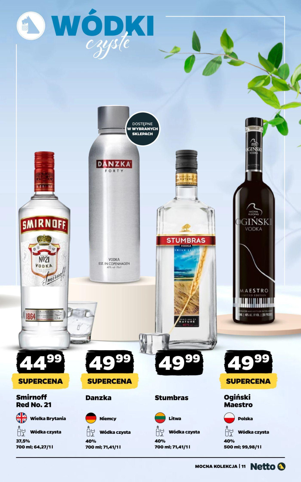 Leták Netto gazetka - Mocne Alkohole, Polsko - strana 11