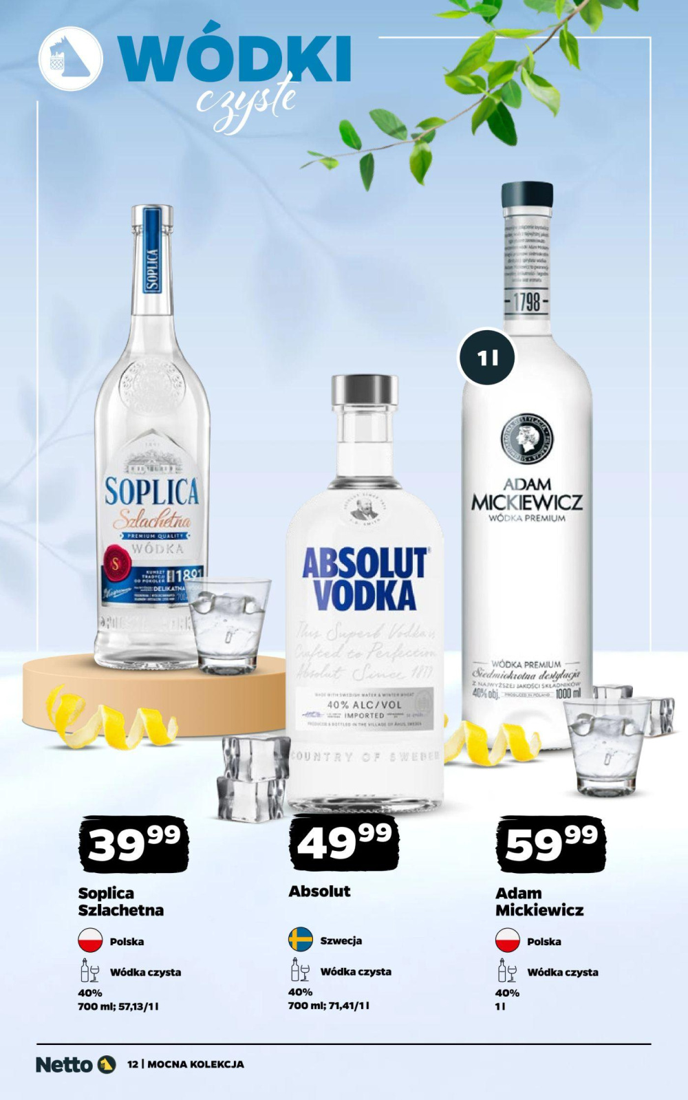 Leták Netto gazetka - Mocne Alkohole, Polsko - strana 12
