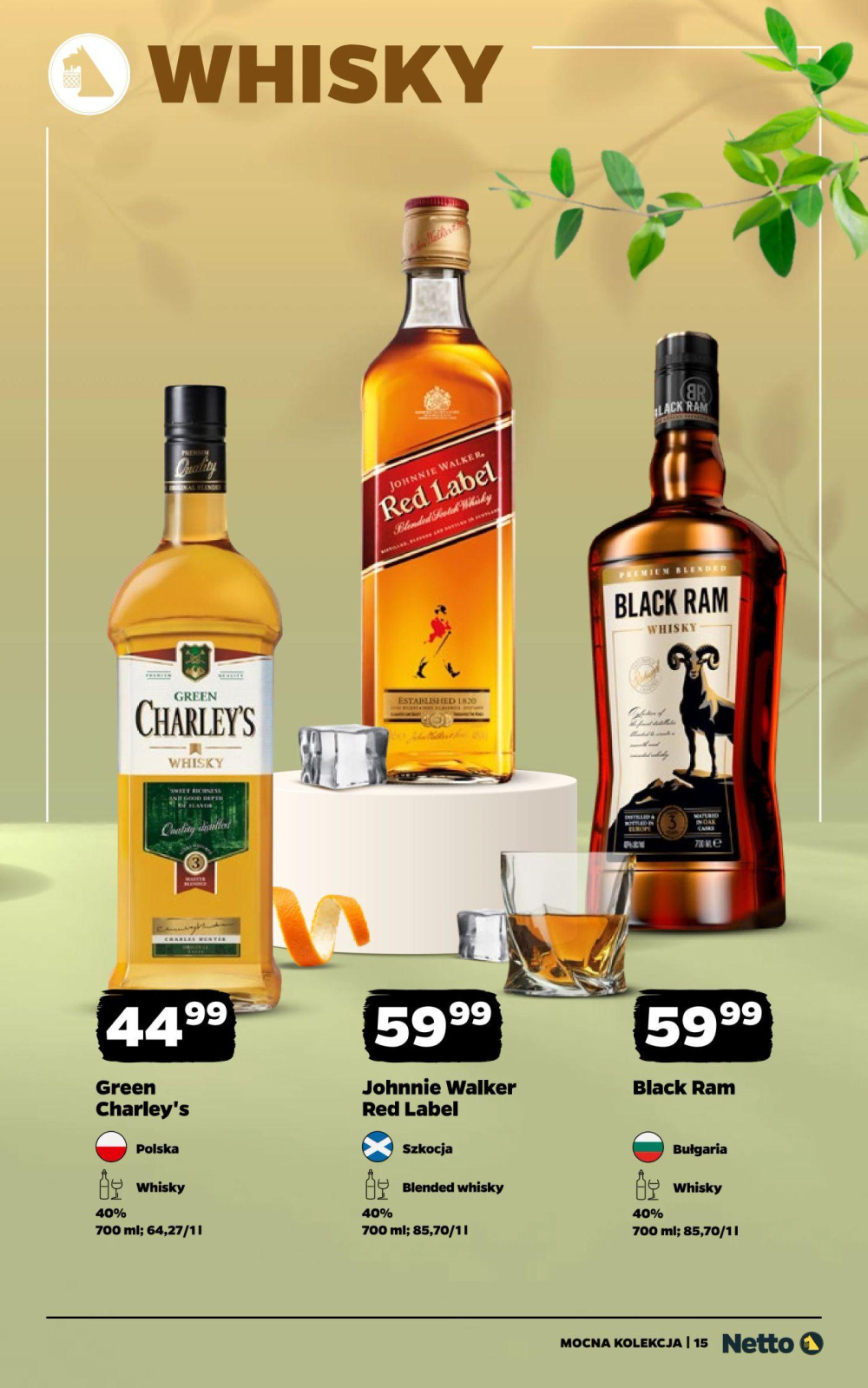 Leták Netto gazetka - Mocne Alkohole, Polsko - strana 15