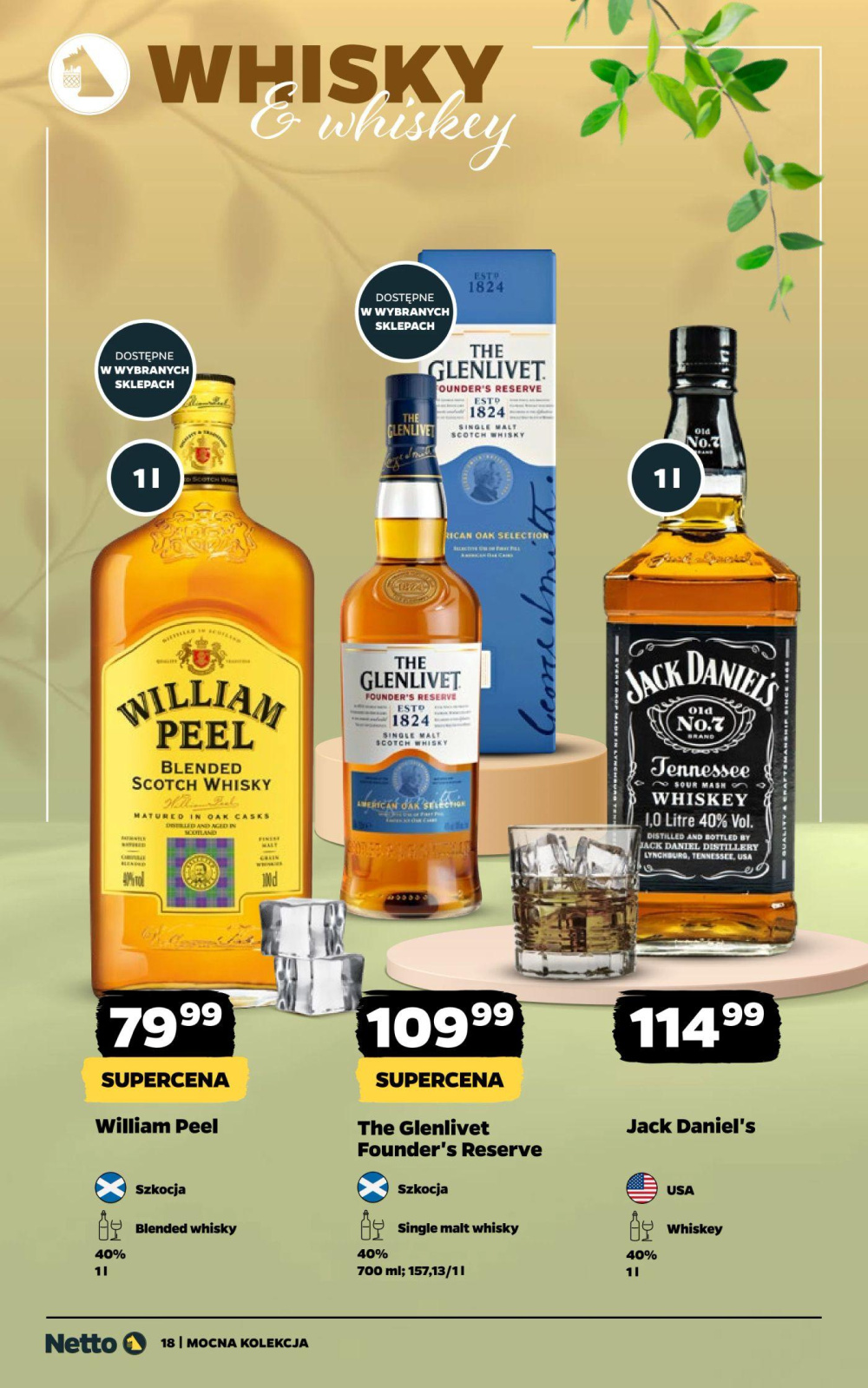 Leták Netto gazetka - Mocne Alkohole, Polsko - strana 18