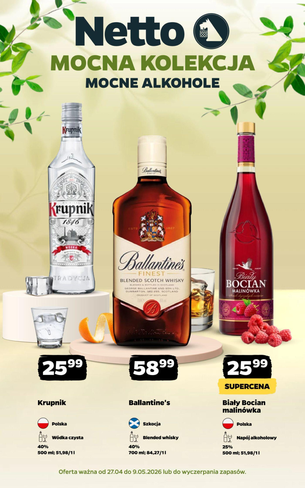Leták Netto gazetka - Mocne Alkohole, Polsko - strana 1