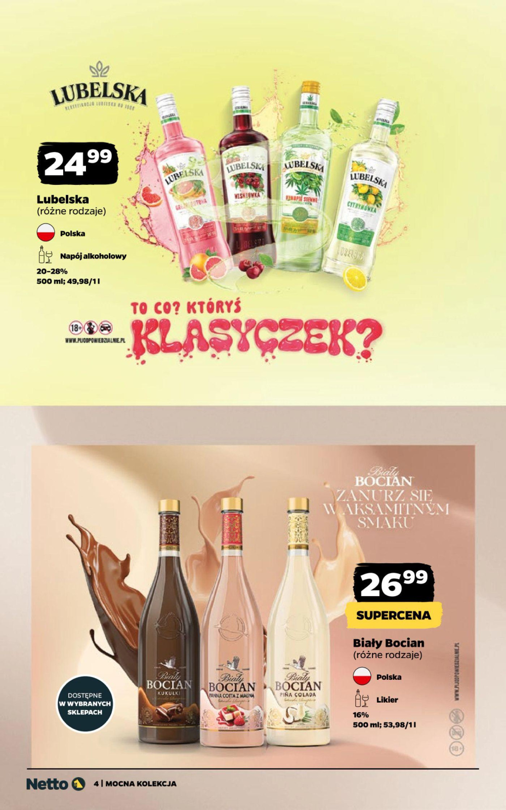 Leták Netto gazetka - Mocne Alkohole, Polsko - strana 4