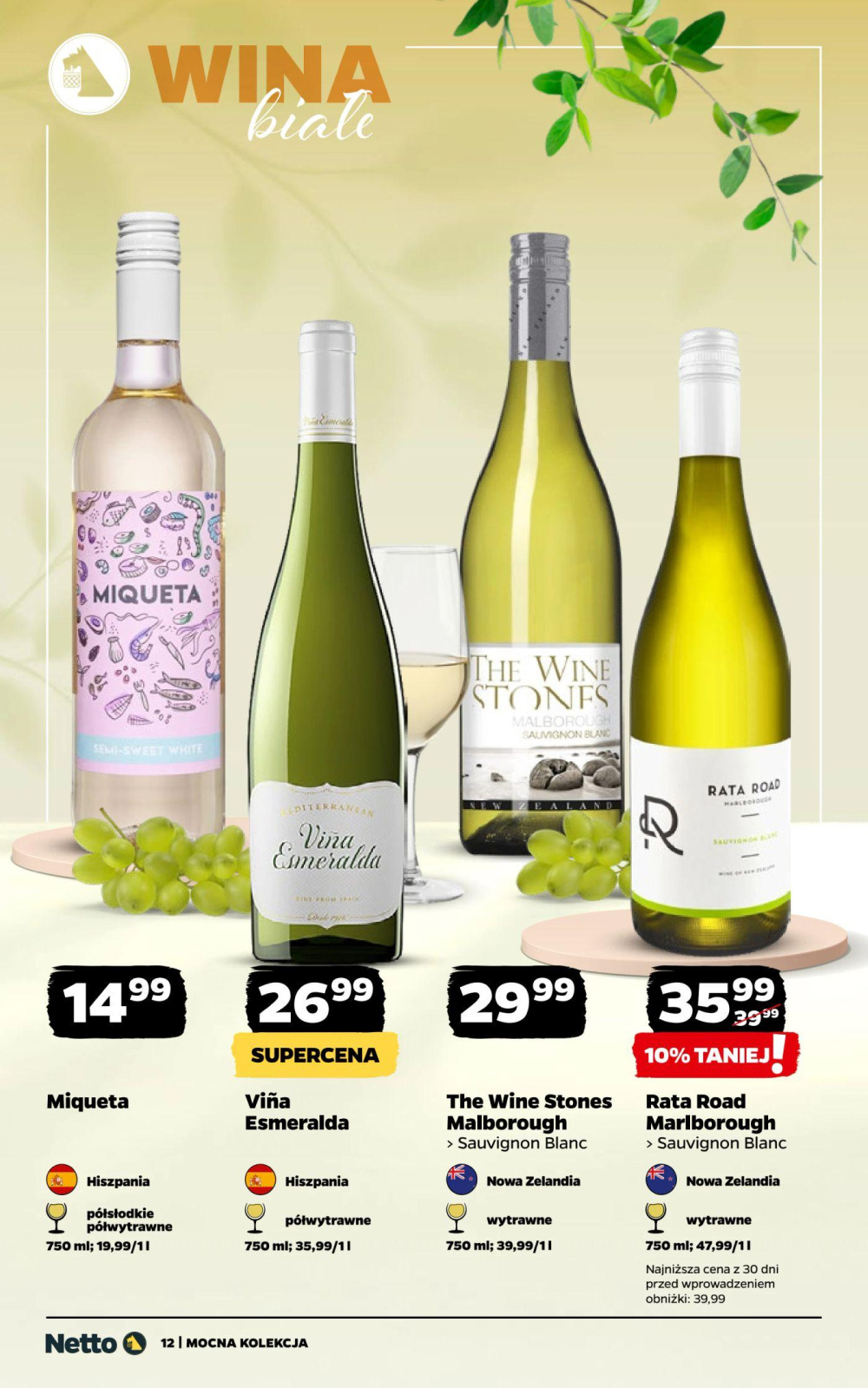 Leták Netto gazetka - Wina, Polsko - strana 12