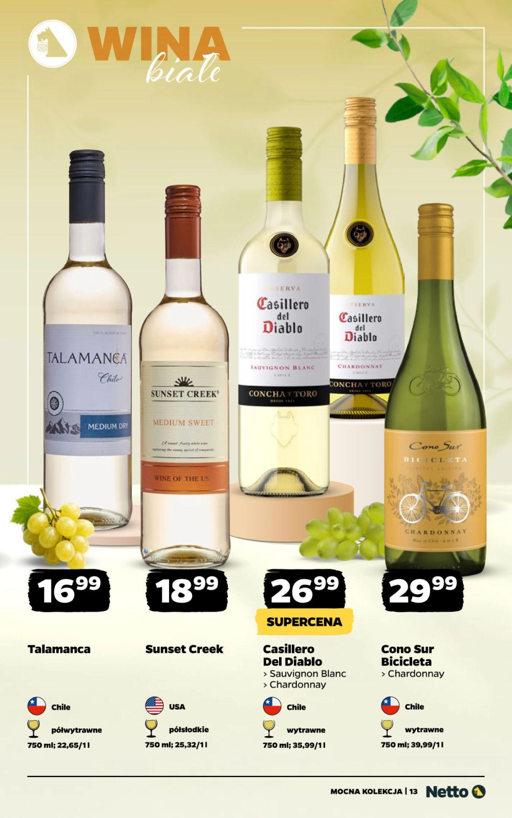 Leták Netto gazetka - Wina, Polsko - strana 13