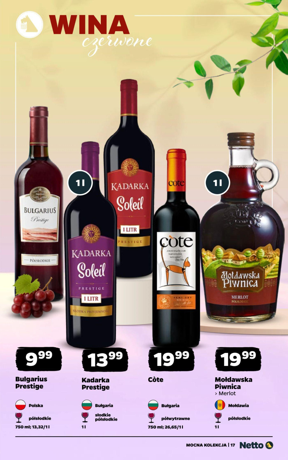 Leták Netto gazetka - Wina, Polsko - strana 17
