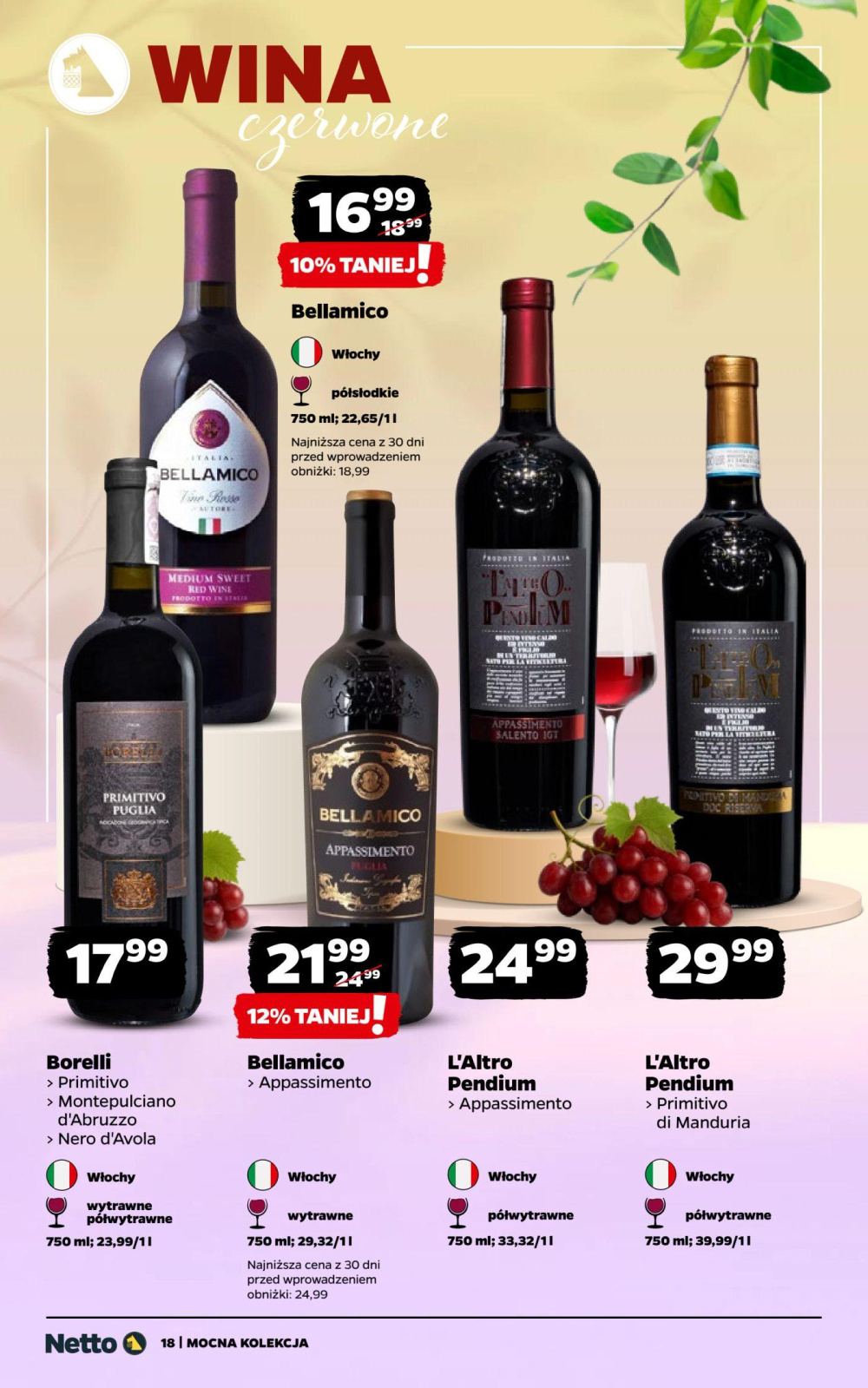Leták Netto gazetka - Wina, Polsko - strana 18