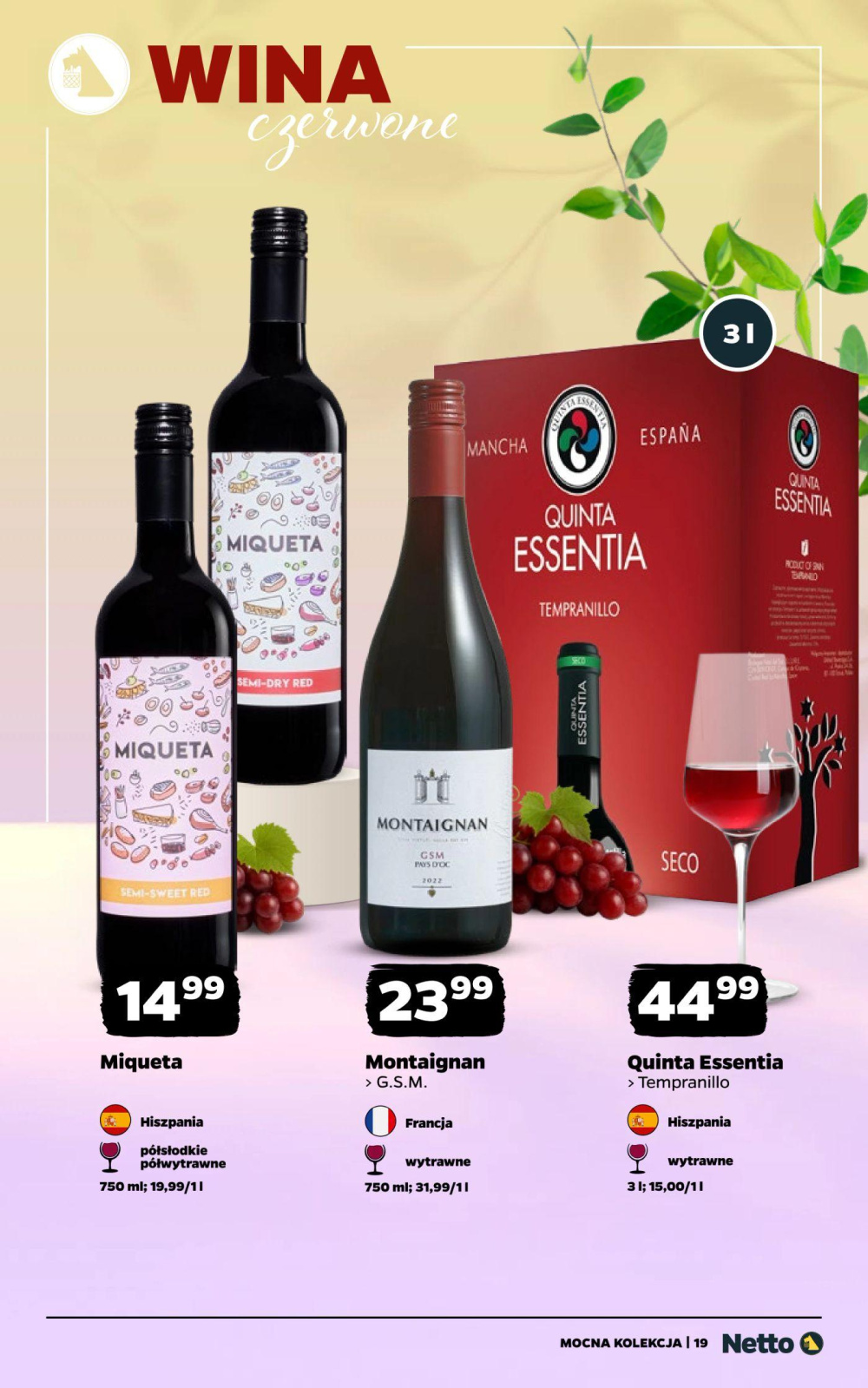 Leták Netto gazetka - Wina, Polsko - strana 19