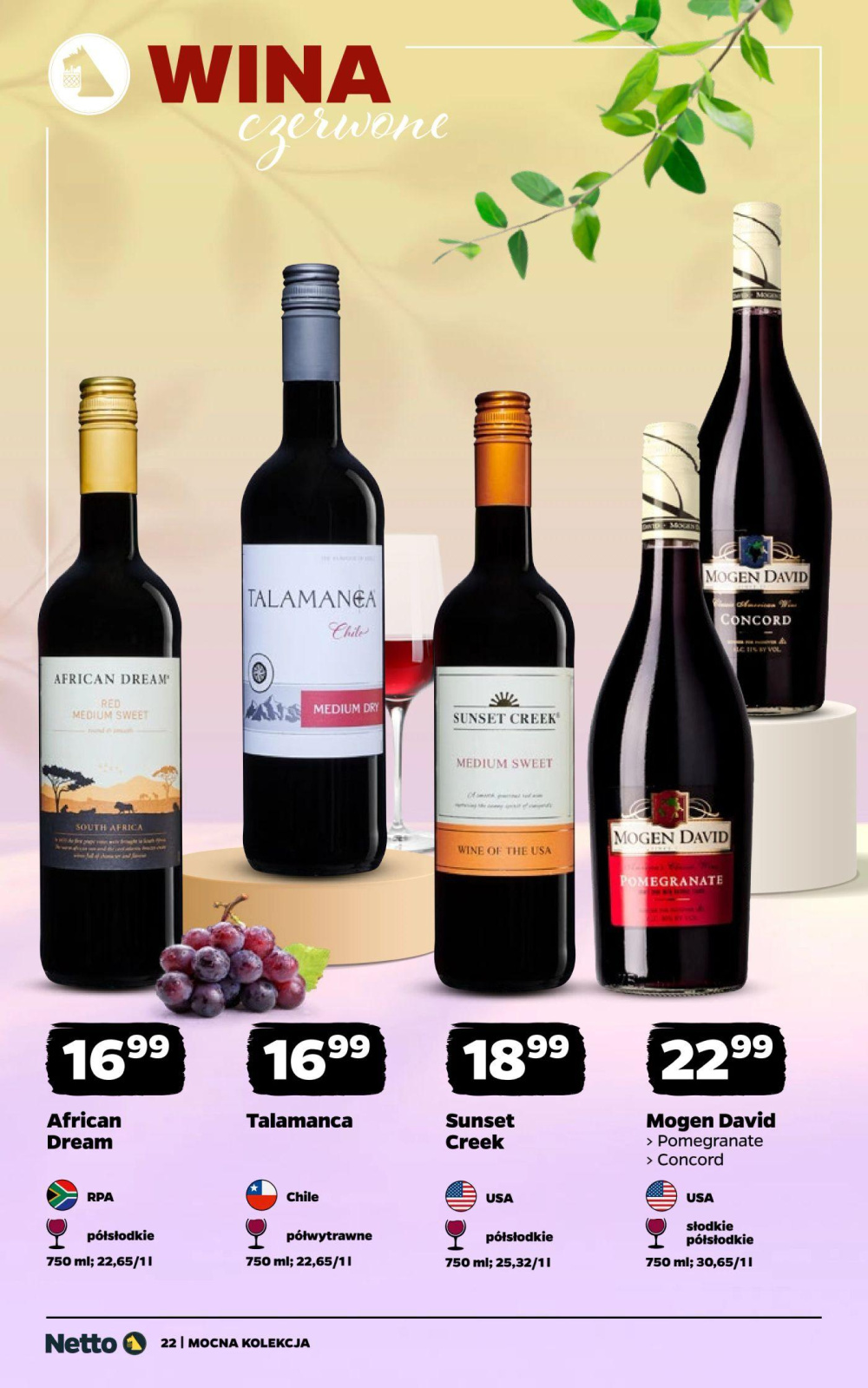 Leták Netto gazetka - Wina, Polsko - strana 22
