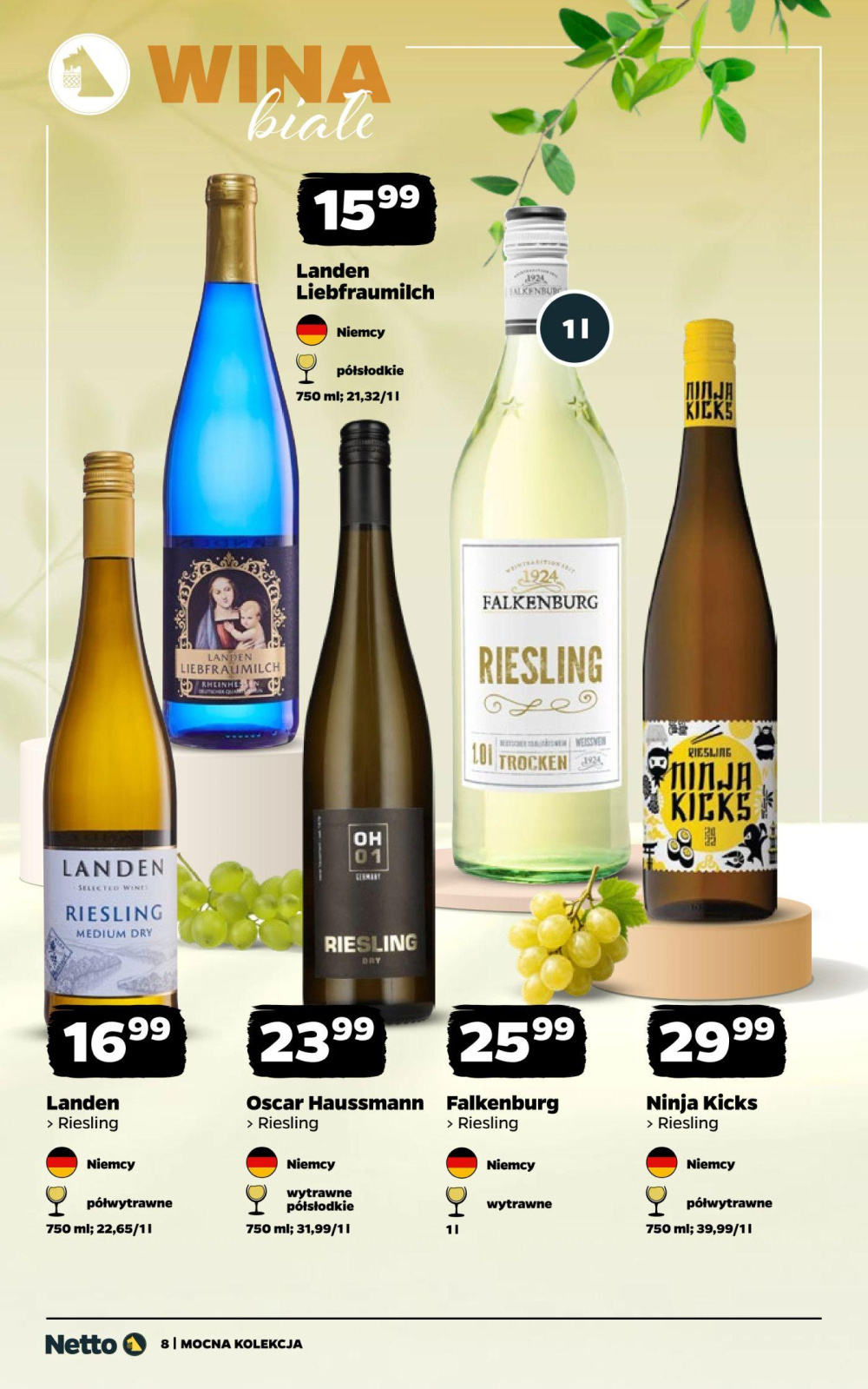 Leták Netto gazetka - Wina, Polsko - strana 8