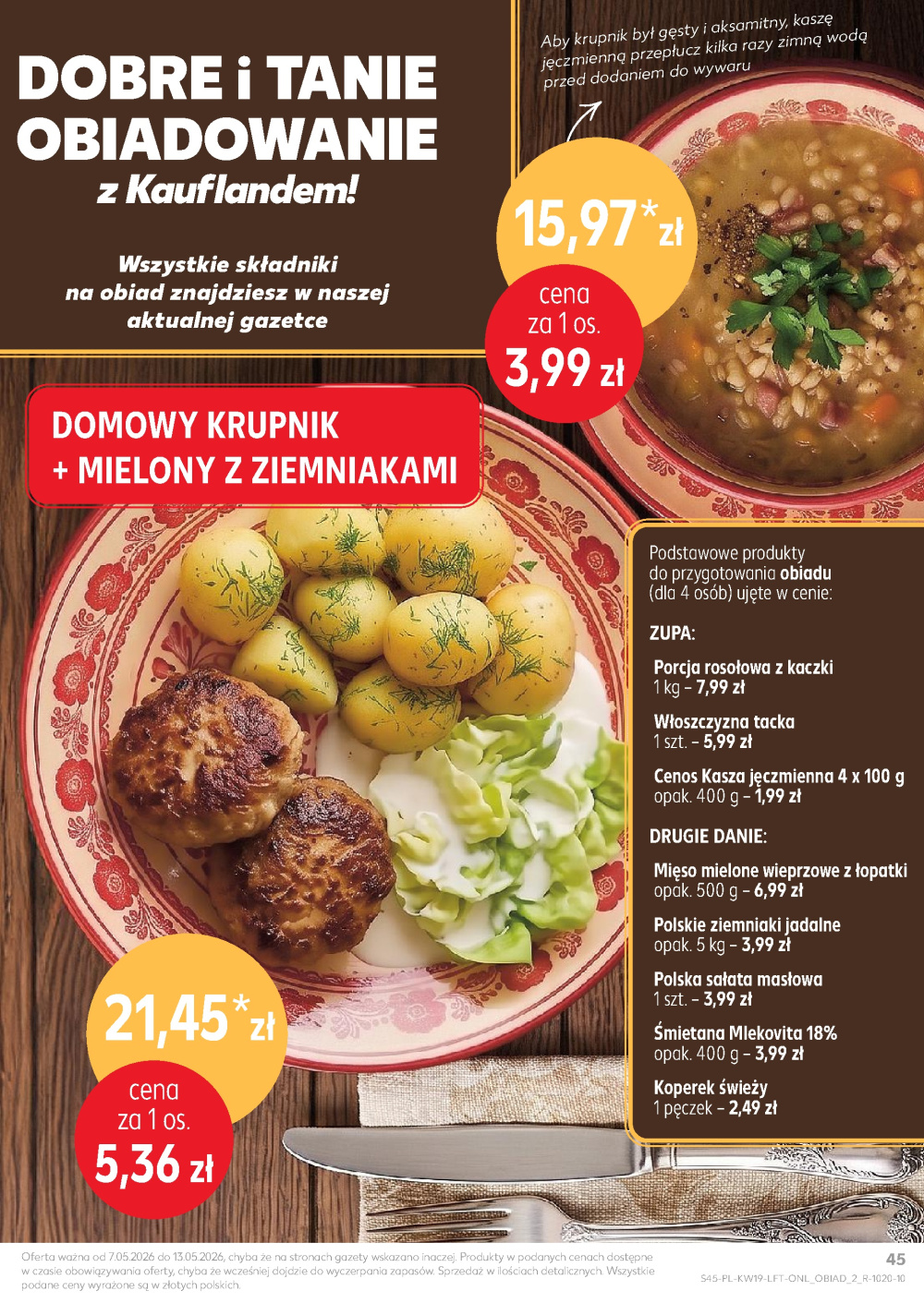 Leták Kaufland gazetka Oborniki Wlkp., Polsko - strana 45
