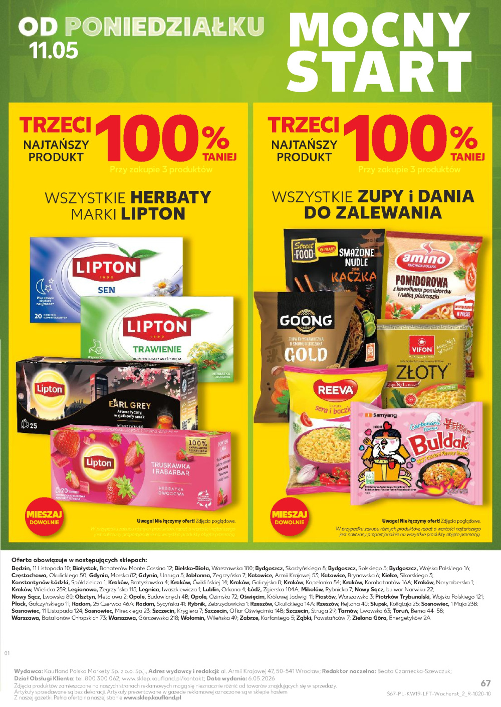 Leták Kaufland gazetka Stare Stawy, Polsko - strana 67